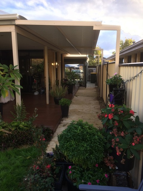 flat pergola at side of home great aussie patios