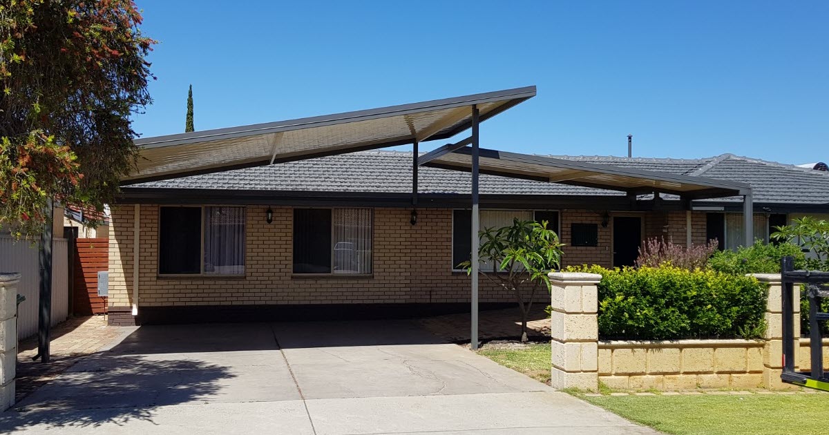 New carport installation in Perth following council review and approval.