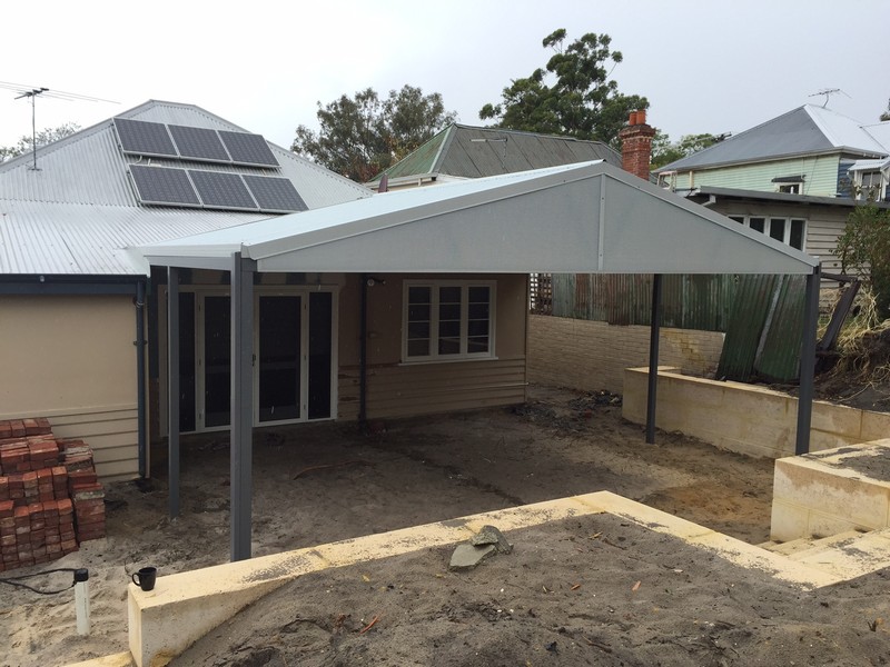 gable patio with solarspan roofing by great aussie patios