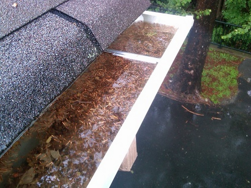 another blocked down pipe
