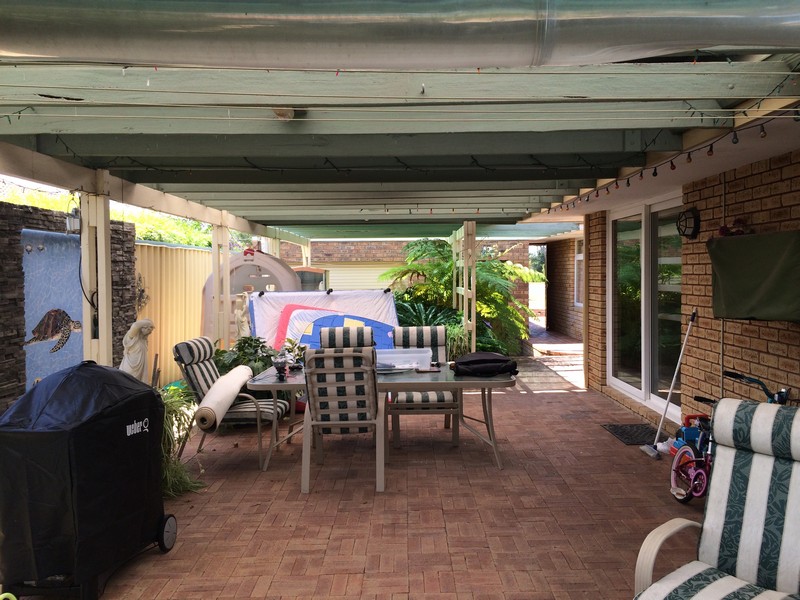 old flat patio