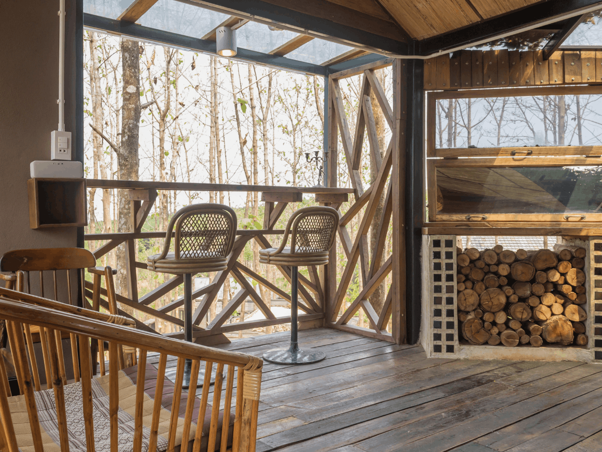 built in patio for outdoors