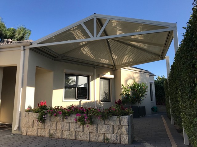 custom gable patio with hips by great aussie patios