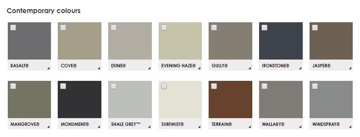 colorbond contempary range great aussie patios