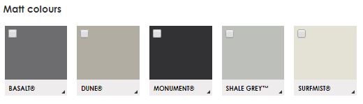 colorbond matt range great aussie patios